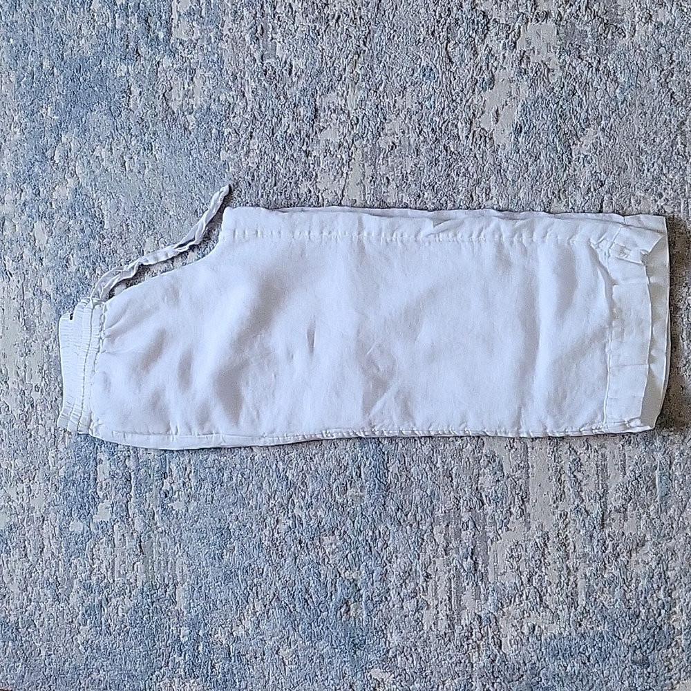 Jcrew white linen pants